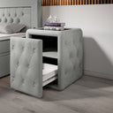 Designer Nightstand Josy in Bouclé