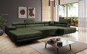 Designer Sofa Lago mat Schlof- a Klappfunktioun a Bouclé