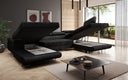 Designer Sofa Lago mat Schlof- a Klappfunktioun a Bouclé