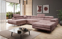 Designer Sofa Lago with sleeping and folding function in corduroy
