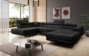 Designer Sofa Lago mat Schlof- a Klappfunktioun a Bouclé