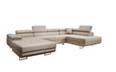 Designer Sofa Lago mat Schlof- a Klappfunktioun a Bouclé