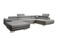 Designer Sofa Lago mat Schlof- a Klappfunktioun a Bouclé