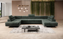 Designer Sofa Taormina mat Schlof- a Klappfunktioun a Kord