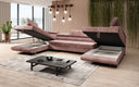 Designer Sofa Taormina mat Schlof- a Klappfunktioun a Kord
