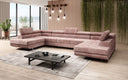 Designer Sofa Taormina mat Schlof- a Klappfunktioun a Kord