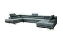 Designer Sofa Taormina mat Schlof- a Klappfunktioun a Kord