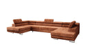 Designer Sofa Taormina mat Schlof- a Klappfunktioun a Kord