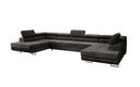 Designer Sofa Taormina mat Schlof- a Klappfunktioun a Kord