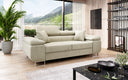 Designer 2er Sofa Siera mat Schlooffunktioun a Samt