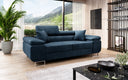 Designer 2er Sofa Siera mat Schlooffunktioun a Samt
