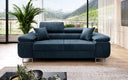 Designer 2er Sofa Siera mat Schlooffunktioun a Samt