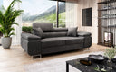 Designer 2er Sofa Siera mat Schlooffunktioun a Samt