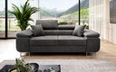 Designer 2er Sofa Siera mat Schlooffunktioun a Samt