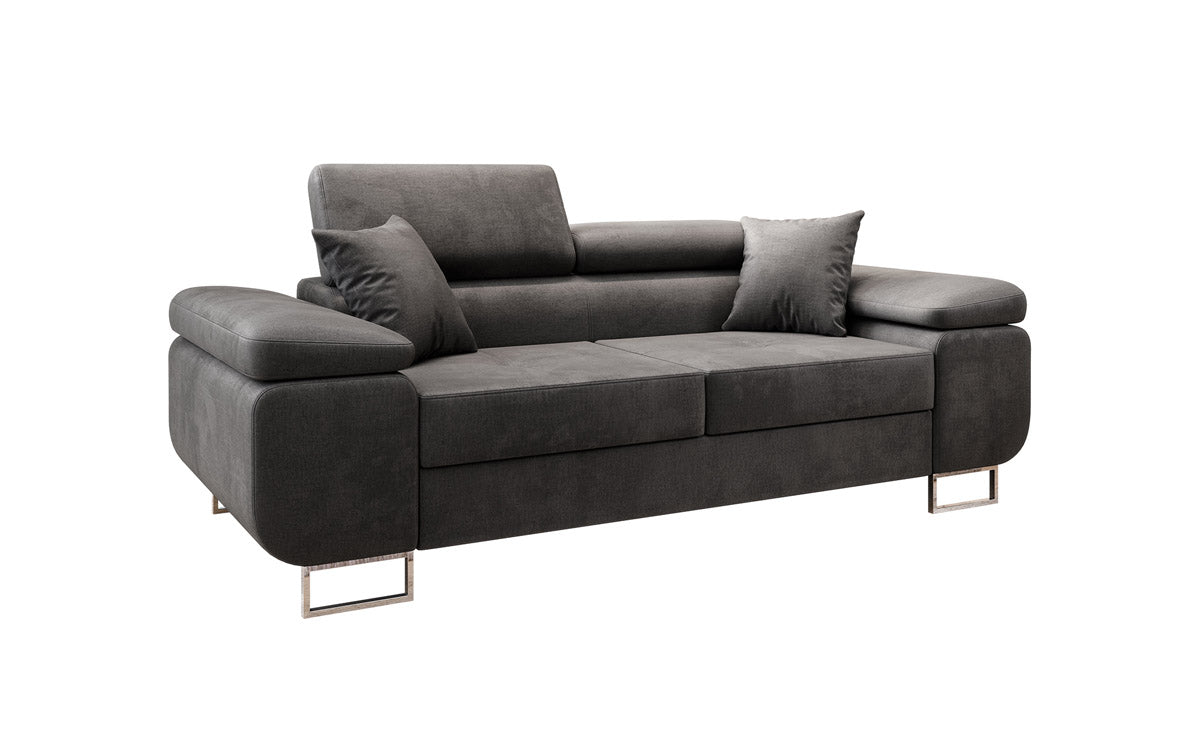Designer 2er Sofa Siera mat Schlooffunktioun a Samt