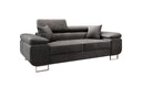 Designer 2er Sofa Siera mat Schlooffunktioun a Samt