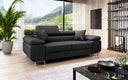 Designer two-seater sofa Triora in fabric