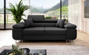 Designer two-seater sofa Triora in fabric