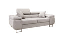 Designer two-seater sofa Triora in fabric