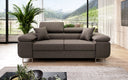 Designer two-seater sofa Triora in fabric