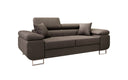 Designer two-seater sofa Triora in fabric