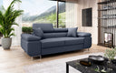 Designer two-seater sofa Triora in fabric
