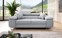 Designer two-seater sofa Triora in fabric