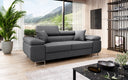 Designer two-seater sofa Triora in fabric