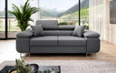 Designer two-seater sofa Triora in fabric