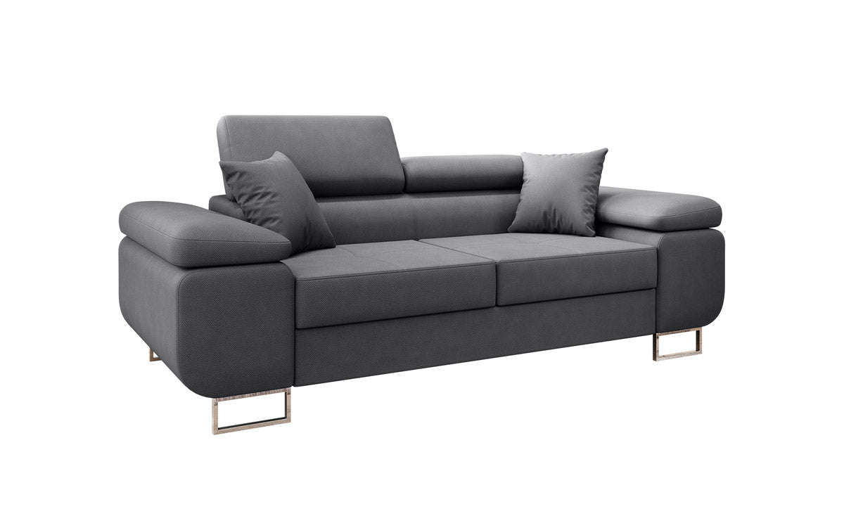 Designer 2er Sofa Triora mat Schlooffunktioun a Stoff