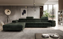 Designer-Ecksofa Calvera Maxi mat Schlof- a Klappfunktioun a Cord