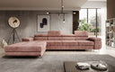 Designer-Ecksofa Calvera Maxi mat Schlof- a Klappfunktioun a Cord