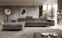 Designer-Ecksofa Calvera Maxi mat Schlof- a Klappfunktioun a Cord