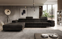 Designer-Ecksofa Calvera Maxi mat Schlof- a Klappfunktioun a Cord
