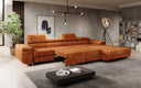 Designer-Ecksofa Calvera Maxi mat Schlof- a Klappfunktioun a Cord
