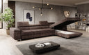 Designer-Ecksofa Calvera Maxi mat Schlof- a Klappfunktioun a Cord