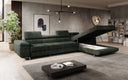 Designer-Ecksofa Calvera Maxi mat Schlof- a Klappfunktioun a Cord