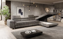 Designer-Ecksofa Calvera Maxi mat Schlof- a Klappfunktioun a Cord