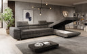 Designer-Ecksofa Calvera Maxi mat Schlof- a Klappfunktioun a Cord