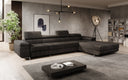 Designer-Ecksofa Calvera Maxi mat Schlof- a Klappfunktioun a Cord
