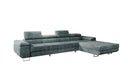 Designer-Ecksofa Calvera Maxi mat Schlof- a Klappfunktioun a Cord
