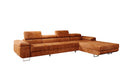 Designer-Ecksofa Calvera Maxi mat Schlof- a Klappfunktioun a Cord