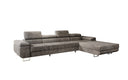 Designer-Ecksofa Calvera Maxi mat Schlof- a Klappfunktioun a Cord