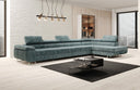 Designer Ecksofa Maxi mit Schlaf - und Klappfunktion in Cord