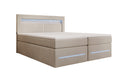 Boxspringbett Minera mat LED, USB an Späicherplatz