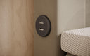 Boxspringbett Minera mat LED, USB an Späicherplatz