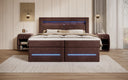 Boxspringbett Minera mat LED, USB an Späicherplatz