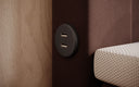 Boxspringbett Minera mat LED, USB an Späicherplatz