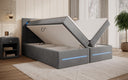 Boxspringbett Minera mat LED, USB an Späicherplatz