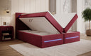 Boxspringbett Minera mat LED, USB an Späicherplatz